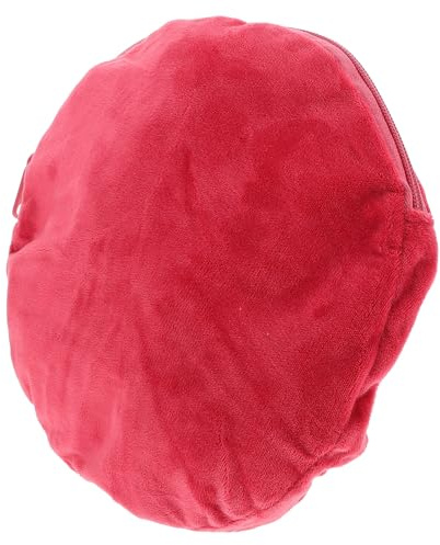 GARVALON Funda de Franela para Bolsa de Agua Caliente Grande, Cubierta Térmica Aislante Roja, Accesorio Reutilizable para Almohadilla Eléctrica, Protección contra Quemaduras, Uso