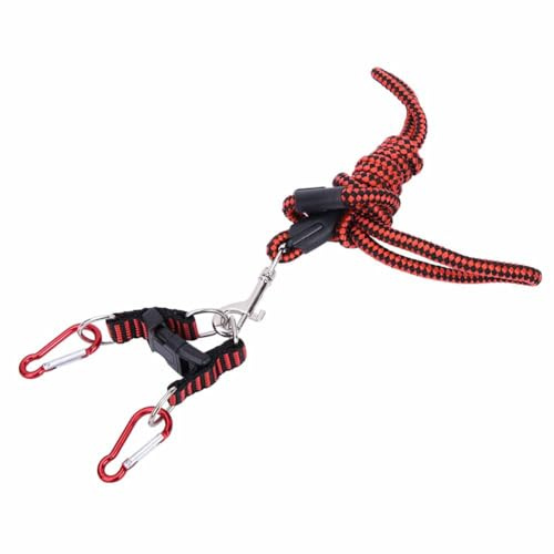 Durable RC coche tracción cuerda modelo remolque línea con gancho RC coches juguetes accesorio (Roja)
