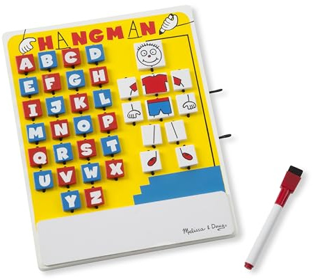 Melissa & Doug Flip to Win Travel Hangman Game - White Board, Dry-Erase Marker