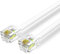 CABLEPELADO Cavo telefonico RJ11, cavo modulare 6P4C, cavo Western RJ11, cavo telefonico fax modem router DSL VDSL ISDN Internet, bianco, 3 metri