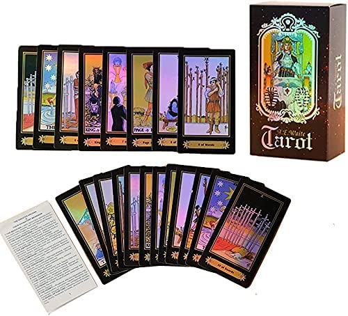 Binnan 78 Stück Tarotkarten Set, Tarot Karten Vintage für Anfänger in mit Bunten Box