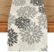 Artoid Mode Blumen Grau Dahlien Herbst Tischläufer, Saisonnal Sommer Küche Tisch Dekoration Drinnen Urlaub Party Dekor 40x180 cm