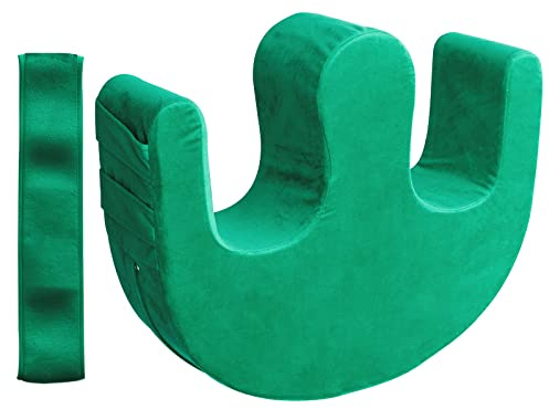 Sexysamba Bedridden Patient Turning Device with Fixing Strap Elderly Assistance Products Bed Rest Leg Pillow Patient Lift Aid Flannel Multifunctional Anti-Decubitus Nursing Products, Green