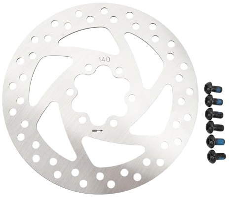 BOROCO Bremsscheiben Fahrrad 140 Mm Bremsscheibe aus Edelstahl Bremsscheibe für Mountainbike Rennrad Reiten Fahrrad für Ninebot F20 F30 F40 für KUGOO M4 für Speedway 4 für Zero 10X