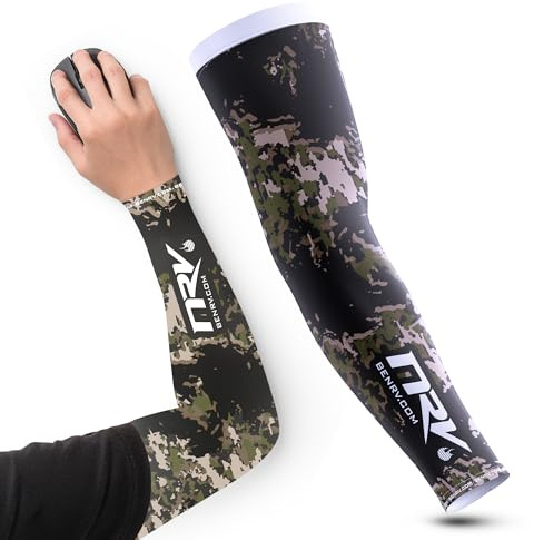 NRV Puño de compresión para juegos - Edición del ejército - Optimiza tu juego con comodidad y estilo - Diseñado por jugadores profesionales - Duradero, transpirable y sin fricción, Camuflaje tierra, M