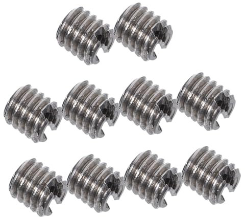 jojofuny 10pezzi Inserzioni Filettate Per Legno Dadi Per Ferramenta Mxmxmm Elementi Di Fissaggio Filettatura Interna Ed Esterna Inserti Per Iniezione e Stampaggio Ricambio Per Mobili in Leg