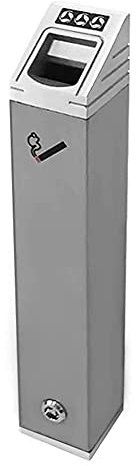 VDLLQYN, Stainless Steel Wall-mounted Ashtray Smoke Column Smoking Barrel Cigarette Butt Collector for Hotel Public Places,Wall Mounted Ashtray