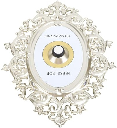 Press for Champagne Button, Door Ring Bell, Champagne Wall Press for Button, Themed Decor Wall Plaque Ornament, Wall Plaque Ornament Gift for Party Christmas Home Bedroom Hotel