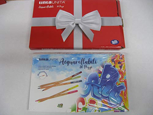 Pool Over Scatola Pastelli Acquarellabili 36 Pezzi Tinta Unita in Confezione Regalo
