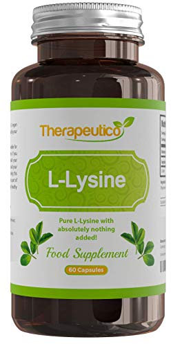 L-Lysine Capsules | Split Dose | 1000mg Serving | Easy Swallow Capsules | 60 Vegan Capsules | UK Made | No Binders, Fillers, Additives