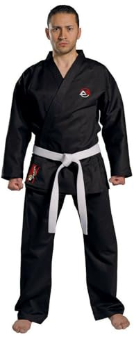 Athletics Gear - Completo da karate con cintura, misto cotone e poliestere, leggero, per bambini, uomini e donne