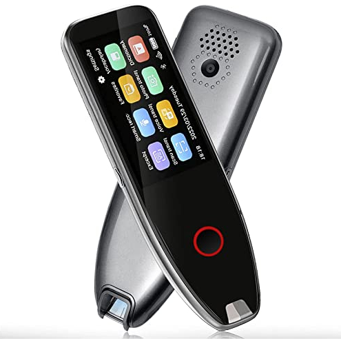 Scan Reader Pen, 113 Languages Translator Pen for Dyslexia, OCR Digital Reading Pen, Supports Speech & Scan to Text Instant Translation, Online/Offline Translator for Learning, Meeting, Business