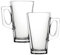 AL-FAHMI 2 x Latte Glasses 240ml Hot Tea Coffee Mugs Cups Temperature Resistant Hot Chocolate Cappuccino Hot Drinks Cups with Handle