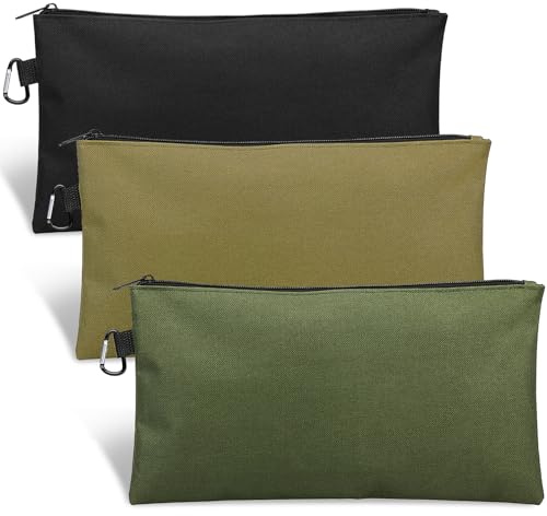 3 Pack Tool Bag Zipper Pouch, Premium Tool Pouch, Utility Storage Organizer
