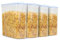 Pukkr Cereal Storage Containers Set of 4 – 2.4L BPA-Free Plastic Dispensers with Airtight Lids, Fresh Seal Clips, Labels & Pen – Flour, Pasta & Cornflakes Storage