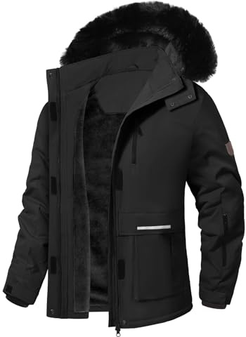 Voqeen Giacca Sci Donna Inverno Impermeabile Neve Giubbotto Invernale Montagna Antivento Pile Giacca Neve con Cappuccio Staccabile per Donne