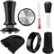 HahaGo Tamper per caffè da 51 mm, per Espresso, 51 mm, con Tappetino per Espresso, mescolatore per caffè, Anello dosatore in Acciaio Inox, Accessori per Espresso, Set per caffè e Amanti del caffè
