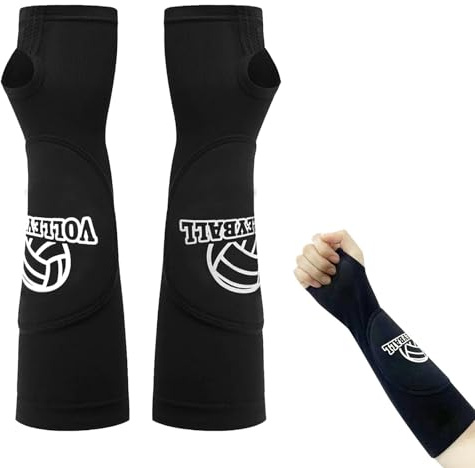 Myluatye Manguitos Voleibol,Protector Antebrazo Voleibol Mujer,Mangas Volleyball,Manguitos Voleibol Niña,con Almohadillas Protectoras y Orificios para Pulgares para Golf Ciclismo y Baloncesto