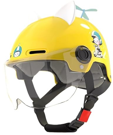 Casco Da Bici Per Bambini, Casco Da Motociclista Per Bambini, Casco Regolabile Per Bambini Dai 2 Ai 15 Anni, Casco Da Scooter Per Ragazzi E Ragazze, Modello Cartone Animato 3,(46-54CM)