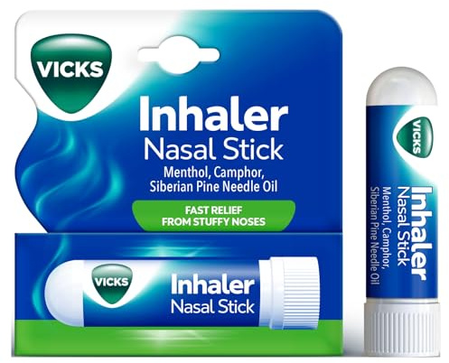 Vicks Special Vapor Inhaler Fast Acting decongestant Stick for Blocked Nose Relief 0.5ml