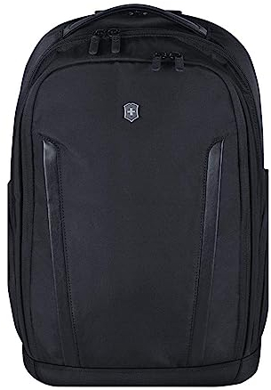 Victorinox Altmont Professional Essentials, Mochila para portátil, mujer/hombre, compartimento para portátil de 15,4 pulgadas, compartimento para tableta de 10 pulgadas, 24 l, con cierre, negra