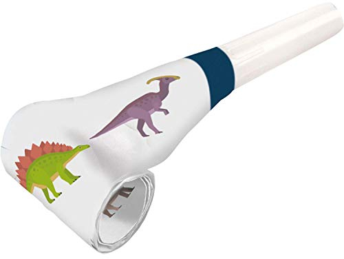 Amscan 9903982 - Luftrüssel Fröhlicher Dinosaurier, 8 Stück, Größe ca. 30 cm, Partytröte, Happy Dinosaur, Give Away, Geburtstag, Karneval, Kinderparty, Mottoparty