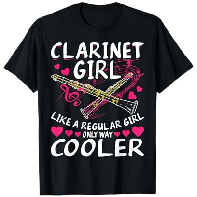 Fanfare Cadeau Pour La Femme Musicienne Clarinette T-Shirt