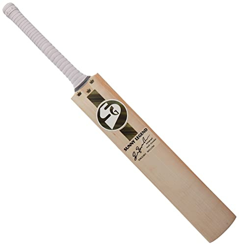 SG Bate de Cricket de Sauce Inglés Sunny Legend Grado 1+, Tamaño: Mango Corto, Bola de Cuero