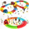 Ark miido Racing Car Track Hot Wheels Play Set Race Toy with LED Magic Track-Zero Gravity Includes 105 Piece Tracks Toys for 3 Year Old Boys and Up (A0227)