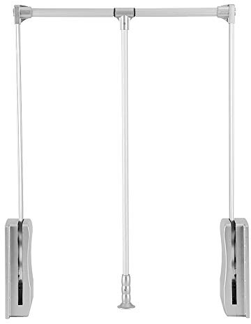 Pull Down Wardrobe Rail Soft Return Wardrobe Rail, Pull Down Wardrobe Rail Adjustable Wardrobe Rail Wardrobe Rail Closet Systems (600-830mm)