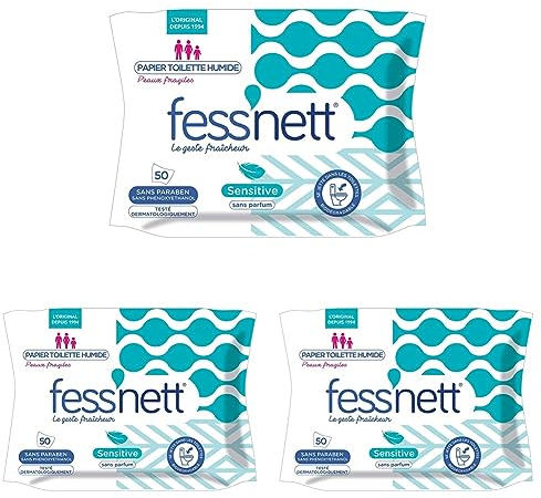 Sensitive feuchtes Toilettenpapier - 1er-Set (Packung mit 3)