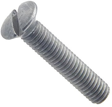 Linsensenkschrauben mit Schlitz ISO 2010 Güte 4.8 Stahl blank M 4 x 16-2000 Stück