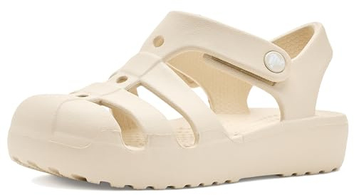 Crocs Classic Fisherman T, Sandali Unisex - Bambini e Ragazzi, Sandstone, 25/26 EU