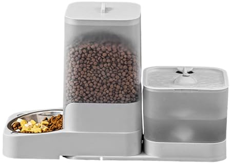 Dispensador Automático De Comida para Gatos - Automático para Perros De Raza Grande | Contenedor De Almacenamiento para Razas Pequeñas Medianas Y Grandes