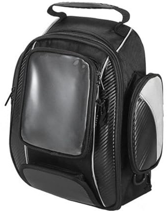 Zaino da serbatoio per moto – Borsa da serbatoio per moto con fissaggio magnetico, per guida touch screen impermeabile | Borsa per bicicletta compatta e durevole, pratica attrezzatura da