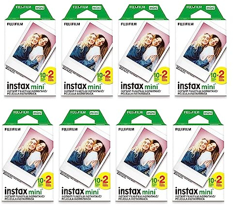 Fujifilm Instax Mini Instant Film (8 Twin packs, 160 Total pictures) for Instax Cameras