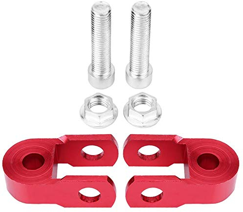 Amortiguadores para chasis de moto Qiilu Suspensión De Altura Amortiguador para chasis de moto 5 cm 1 Par con tornillo rojo