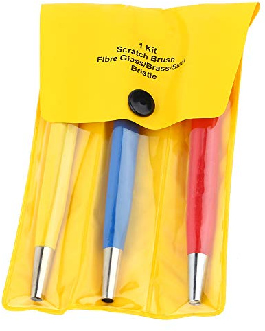 Scratch Brush Pen Set, Fiberglass, Steel, Brass, Pen Prep Sanding Brush for Removing and Rust, Jewelry, Electrical Circuit Boards and Auto Body Work