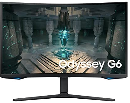 Samsung Ecran PC Odyssey G6 27'' 240Hz, 1ms , Dalle VA, Résolution 2560 x 1440 , 2 500 : 1, 350 cd/m², AMD FreeSyncPremium Pro,CoreSync, Gaming Hub, Pied Ajustable, HDMI,DisplayPort