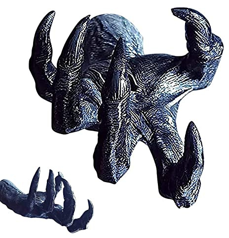 Estatua Colgante de la Bruja de Halloween, Vívida Estatua de La Mano 3d de La Pared, Colgante de Pared de Mano de Bruja con Decoración, para la Fiesta de Halloween de la Barra de la Oficina en Casa
