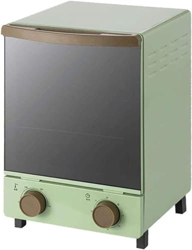 LABLADUO Elektrisk brödrost ugn, retro mini vertikal ugn 12 liter, kvartsvärmerör, synkroniseringsspegel, glasdörr, miniugnar