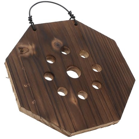 iplusmile Planteur Mural pour Fougères Staghorn Kit pour Jardin Vertical Intérieur pour Platycerium Orchidées Massif Carbonisé