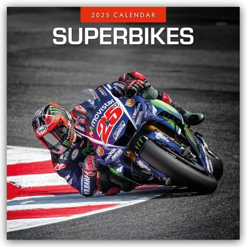 Superbikes 2025 Square Wall Calendar