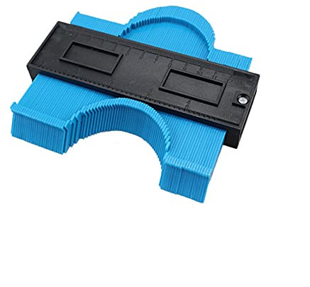 ZTBH Herramientas de medición Plantilla de Contorno de indicador de duplicación de Contorno, duplicador de Calibre de Contorno de Forma Carpintería (Color : 5inch Blue)