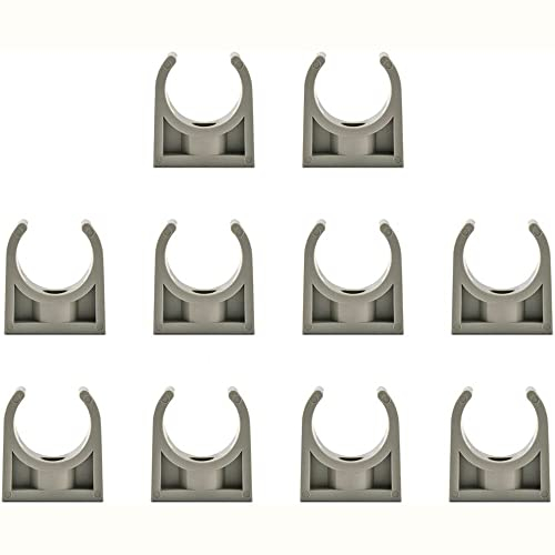 Lot de 10 colliers de serrage DN40 PPR de type U, 50 mm, supports de tuyau d'eau, clips fixes pour conduits