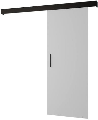 Schiebetür Komplettset - Schiebetürsystem Salwador 1 - Schiebetüren - Trennwände - Raumteiler - Innentüren, Tür 90 x 204 cm - Schiebetür Schiene - Zimmertür mit Schiebetür Griff - Saloontür