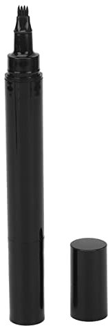 Penna per lo Styling del Barbiere, Colorazione Impermeabile Nera a Lunga Durata 2 in 1 Matita per Barba per Uomo per Salone