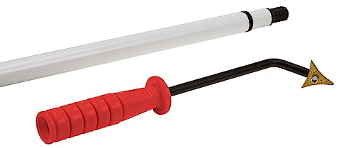 FugenKing Evolution Unkrautkratzer mit langem Stiel - Unkraut Fugenkratzer zum entfernen und reinigen von Löwenzahn und Moos zwischen Fugen und Pflastersteinen - Fugenkratzer mit Teleskopstiel