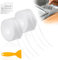 Pizens Dichtband Selbstklebend Wasserdicht 2 Rollen, PVC Wasserdichtes Klebeband, Transparente Fugendichtungsband für WC Küche Bad Lücke Flieseund Waschbecken