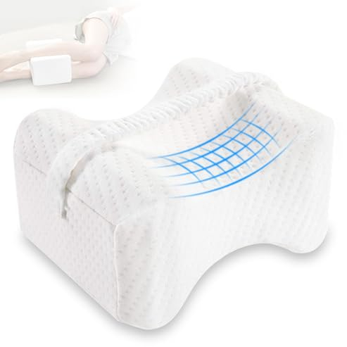 BOUFEIDA Kniekissen Für Seitenschläfer, Orthopädisch Von einem Arzt Beinkissen Für Seitenschläfer, zur Linderung von Schlafen Linderung von Ischias Unteren Rücken, Hüfte, Gelenkschmerzen